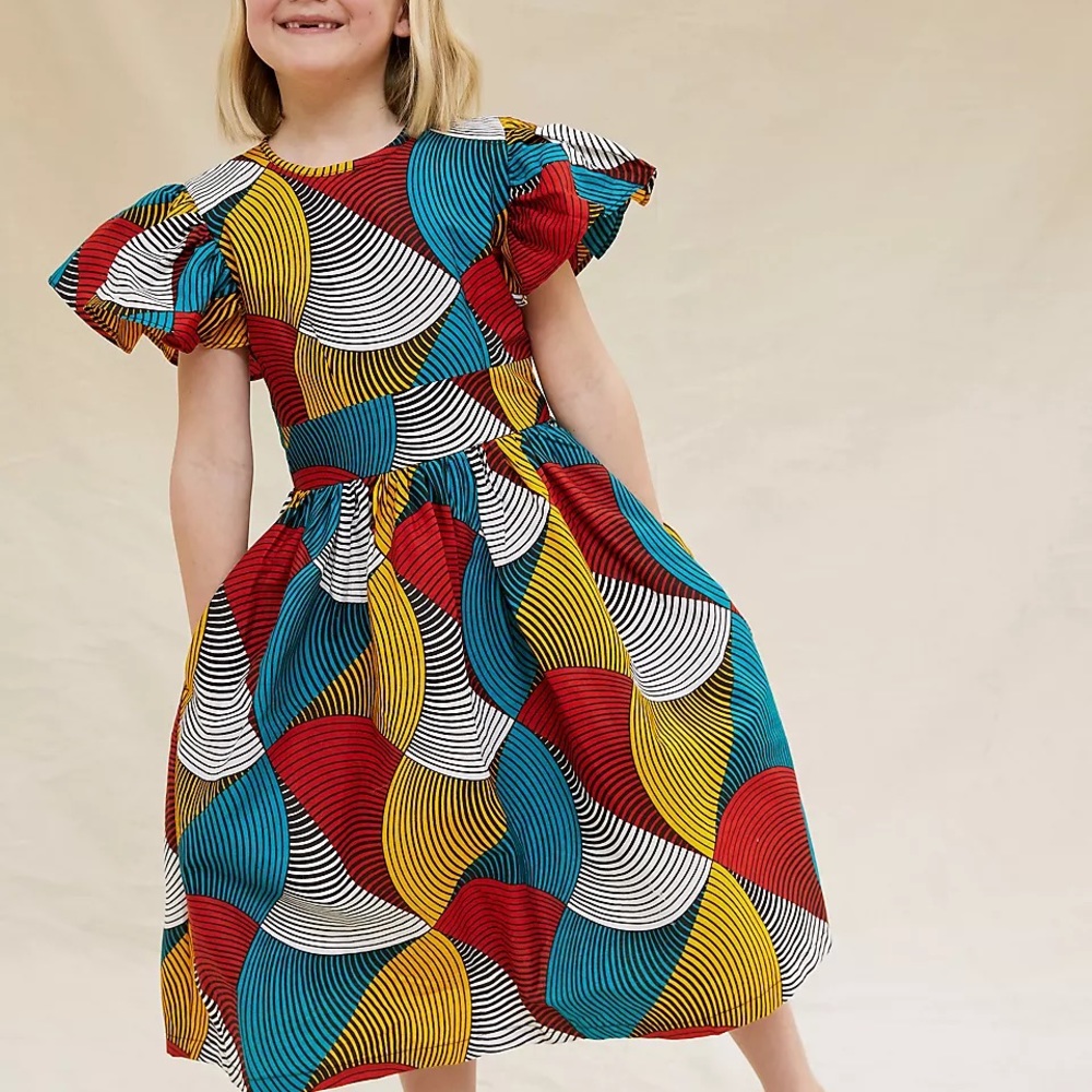 Anthropologie SIKA Geometric Kids Dress 7/8